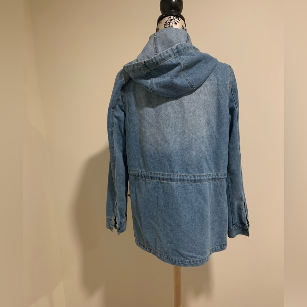 Ci Sono Hooded Denim Anorak Jacket - Picture 8 of 8
